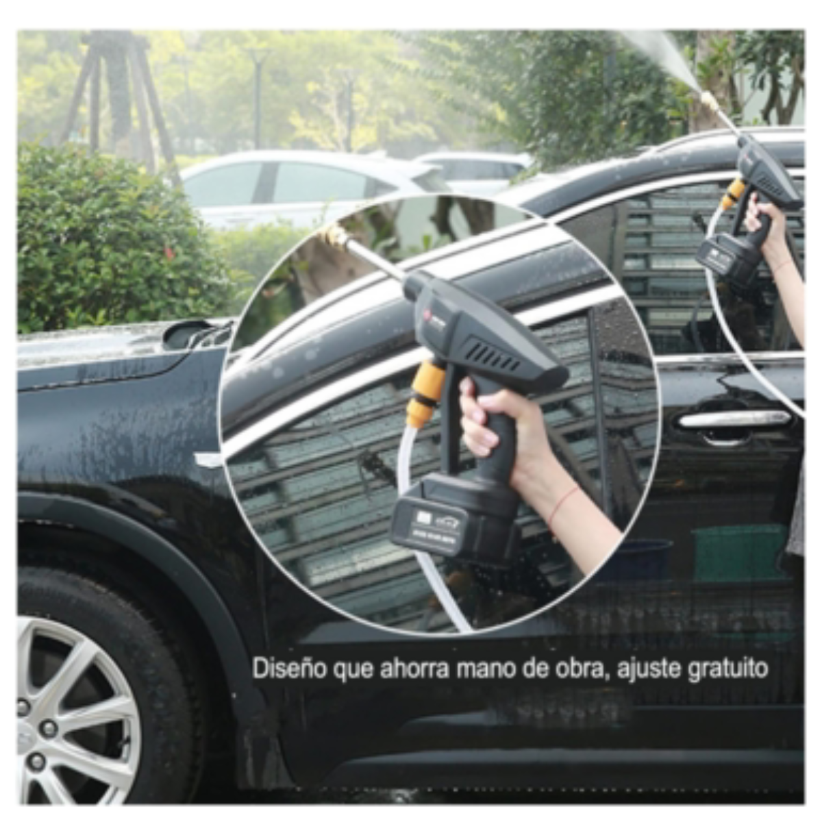 Hidrolavadora Portátil con 2 Baterías